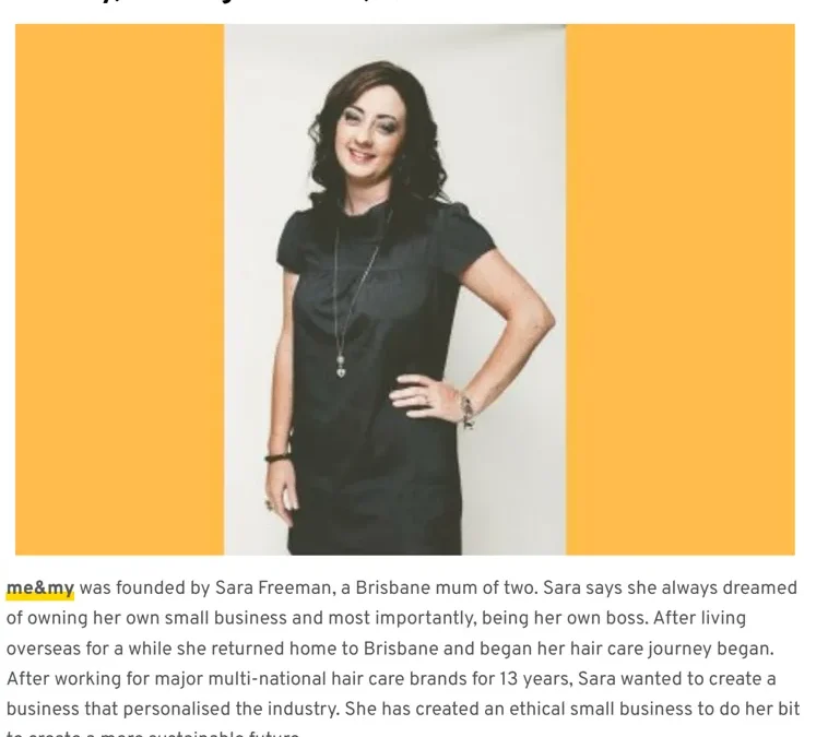 ME&MY owner, Sara Freeman, featured on Kochie’s Business Builders