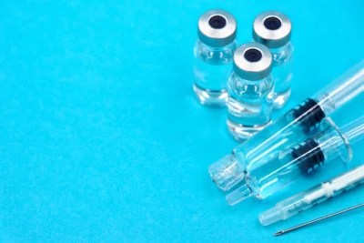 syringe and vials